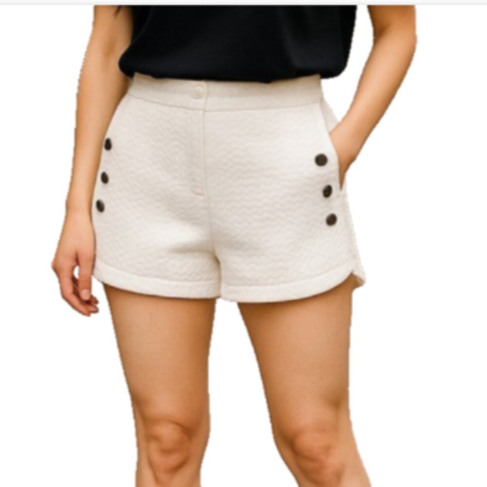EleVen by K-Swiss Venus Williams Womens Shorts Sz XL Bright White NEW Side Snap